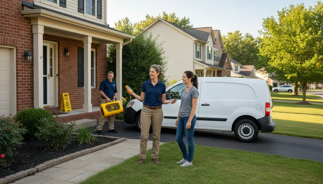 Residential water damage restoration in Cub Run, KY